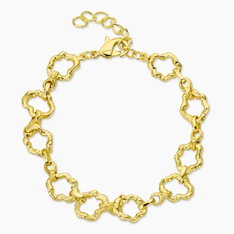 armbånd i forgyldt messing