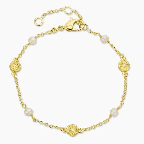 armbånd i forgyldt messing