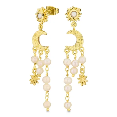 øreringe i forgyldt messing - Eliné