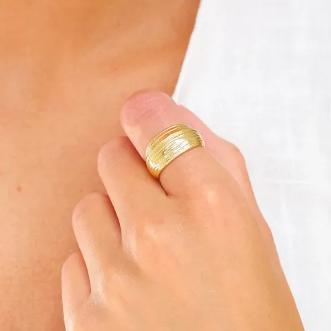 ring i forgyldt messing - Eliné