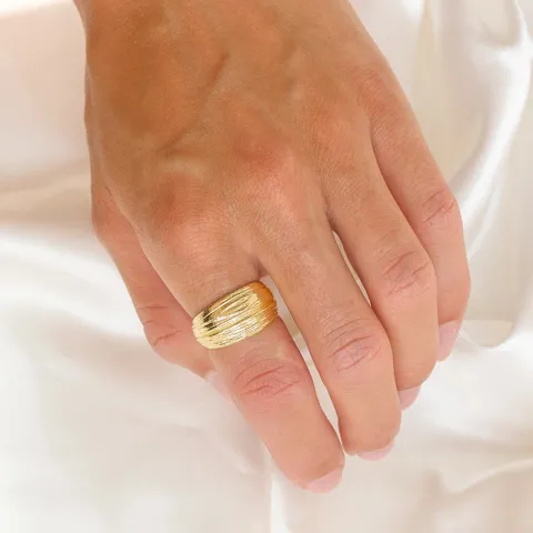 ring i forgyldt messing - Eliné