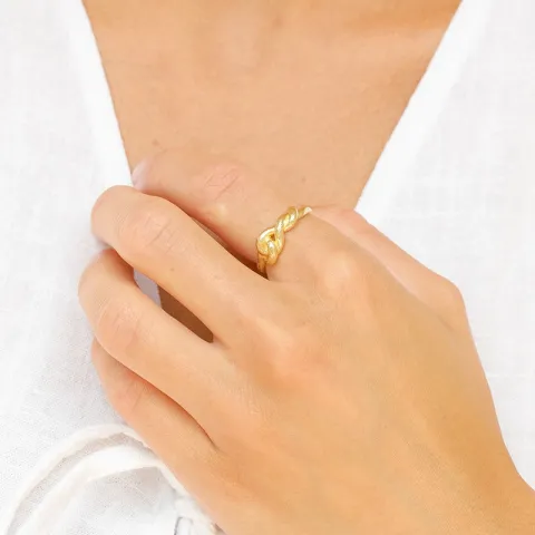ring i forgyldt messing - Eliné