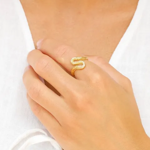 ring i forgyldt messing