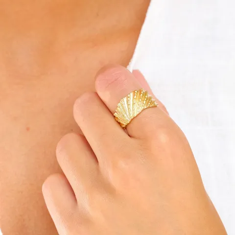 ring i forgyldt messing - Eliné