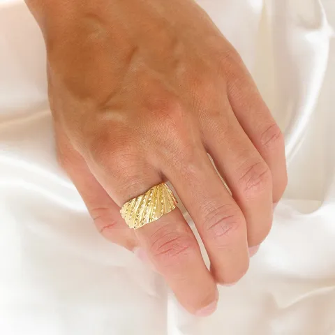 ring i forgyldt messing - Eliné