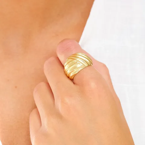 ring i forgyldt messing - Eliné