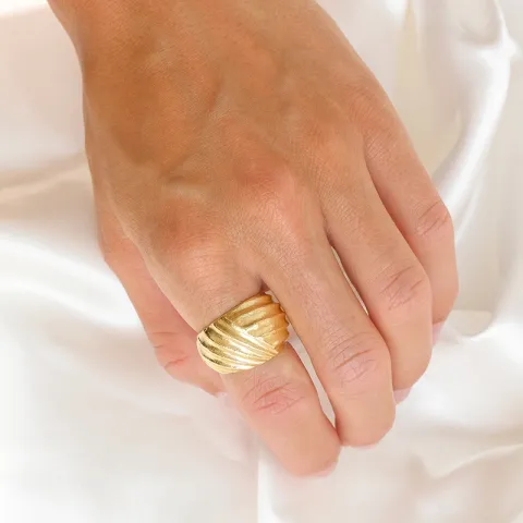 ring i forgyldt messing - Eliné