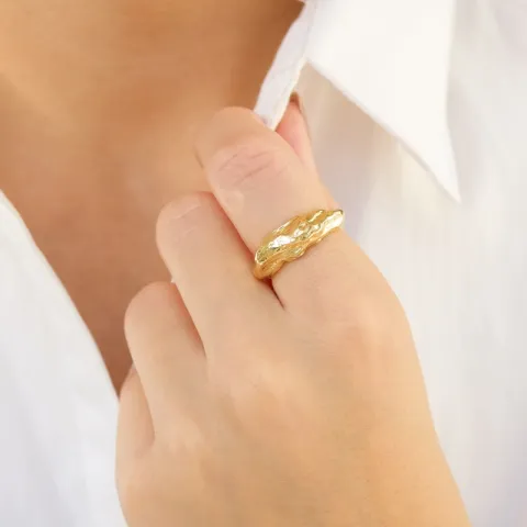 ring i forgyldt messing - Eliné