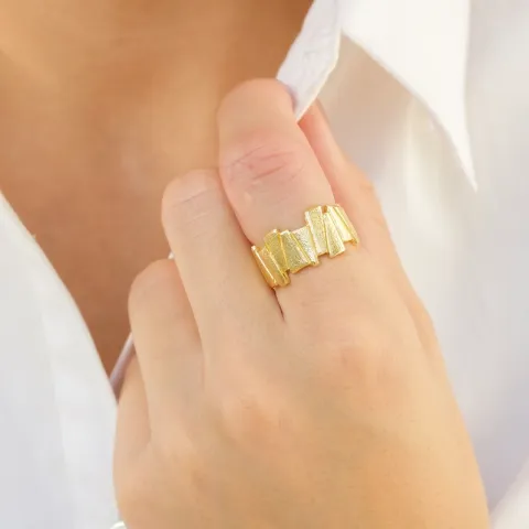 ring i forgyldt messing - Eliné