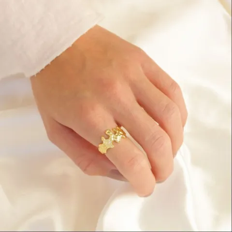 ring i forgyldt messing - Eliné