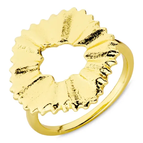 blomster ring i forgyldt messing - Eliné