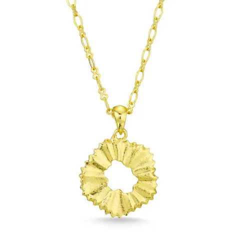 blomster halskæde i forgyldt messing - Eliné