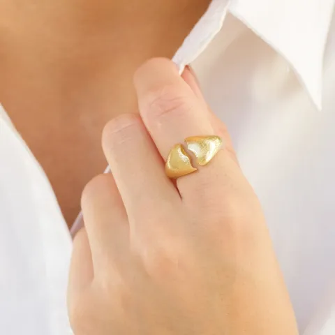 ring i forgyldt messing - Eliné