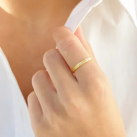 ring i forgyldt messing - Eliné
