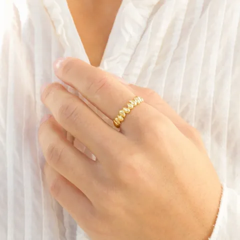 ring i forgyldt messing - Eliné