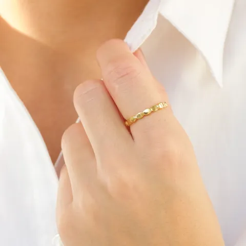 ring i forgyldt messing - Eliné