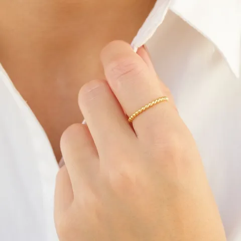 ring i forgyldt messing - Eliné