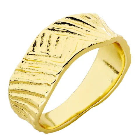 ring i forgyldt messing - Eliné