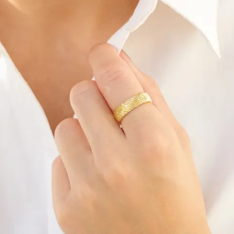 ring i forgyldt messing - Eliné