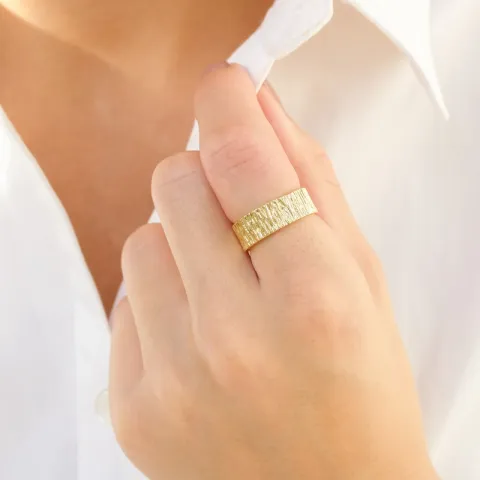 ring i forgyldt messing - Eliné