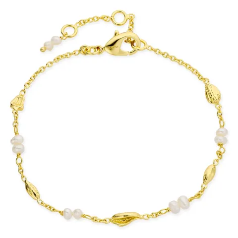 perle armbånd i forgyldt messing - Eliné