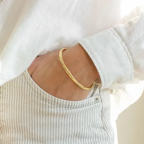 armbånd i forgyldt messing - Eliné