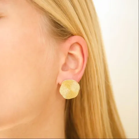 øreringe i forgyldt messing - Eliné