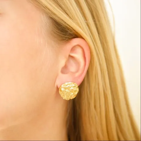 øreringe i forgyldt messing - Eliné