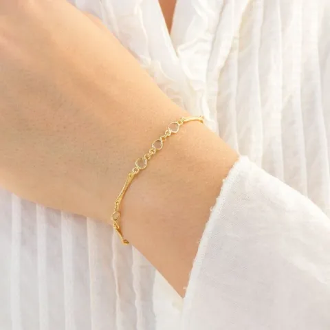 armbånd i forgyldt messing - Eliné