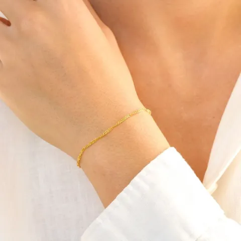 armbånd i forgyldt messing  x 1,7 mm  - Eliné