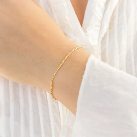 armbånd i forgyldt messing  x 2,0 mm  - Eliné