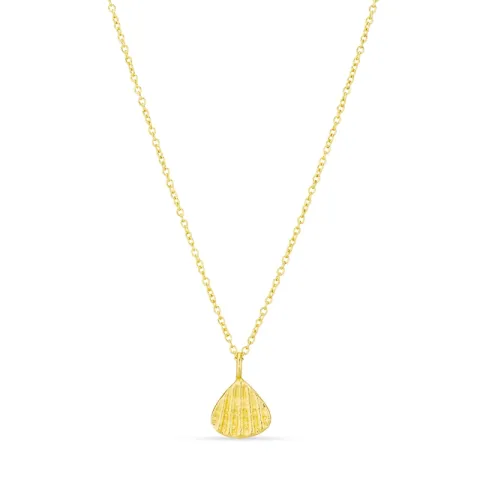 skaller halskæde i forgyldt messing - Eliné