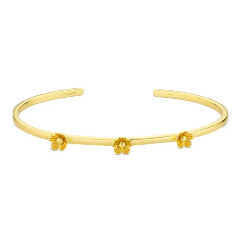 blomster armbånd i forgyldt messing - Eliné
