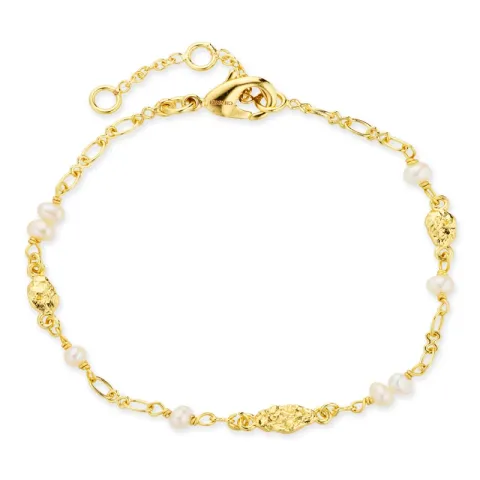 perle armbånd i forgyldt messing - Eliné