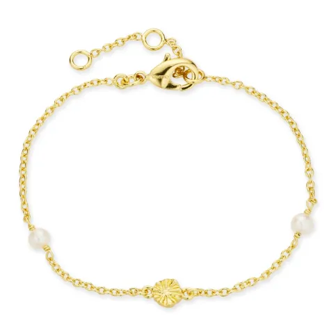 perle armbånd i forgyldt messing - Eliné