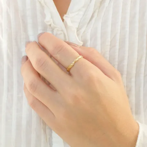 ring i forgyldt messing - Eliné