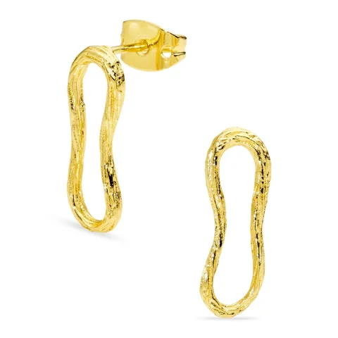 øreringe i forgyldt messing - Eliné