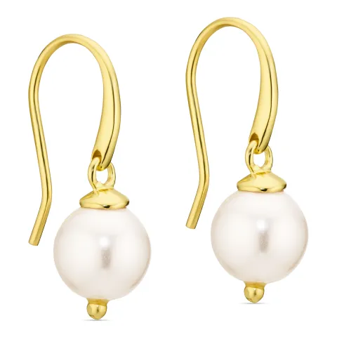 perle øreringe i forgyldt messing - Eliné