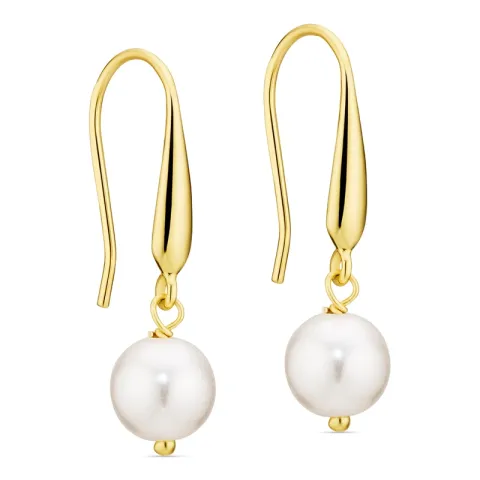 perle øreringe i forgyldt messing - Eliné