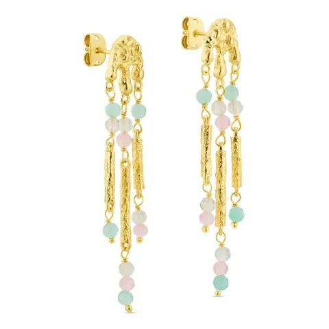 øreringe i forgyldt messing - Eliné