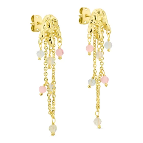 øreringe i forgyldt messing - Eliné