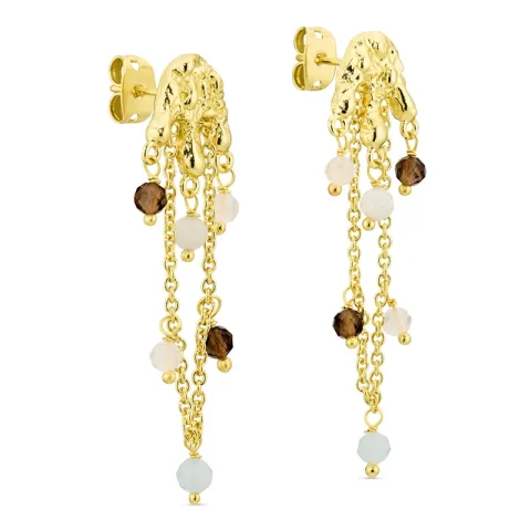 øreringe i forgyldt messing - Eliné