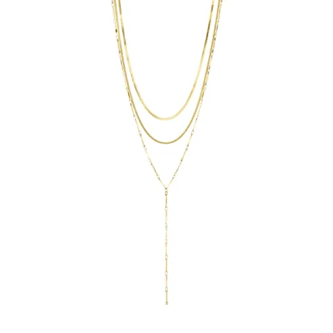 vandfast halskæde i forgyldt stål - OCEANA