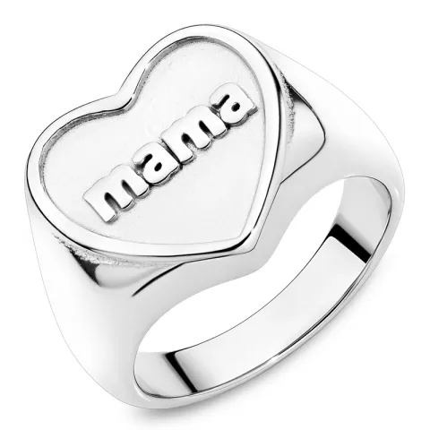 vandfast hjerte ring i stål - OCEANA