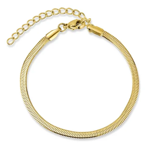 vandfast armbånd i forgyldt stål 16 + 5 cm x 3,0 mm  - OCEANA