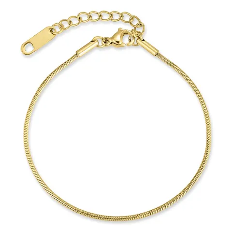 vandfast armbånd i forgyldt stål 15 cm + 4 cm x 1,0 mm  - OCEANA