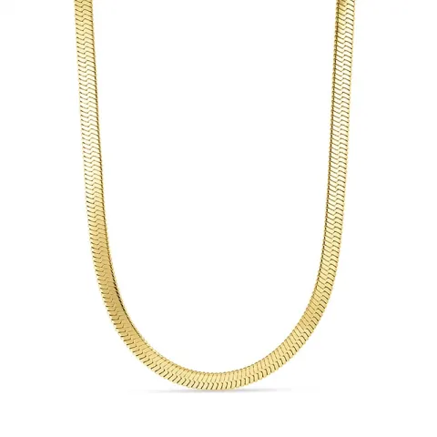 vandfast halskæde i forgyldt stål 45 cm x 6 mm  - OCEANA
