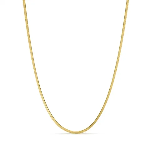 vandfast halskæde i forgyldt stål 39 + 8 cm x 2 mm  - OCEANA