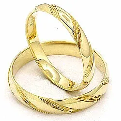 Vielsesringe i 14 karat guld - sæt