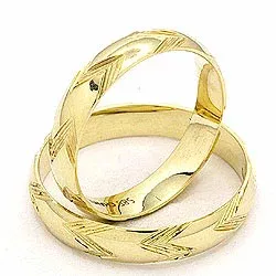 Vielsesringe i 14 karat guld - sæt